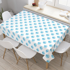 Скатерть прямоугольная JoyArty "Векторная ракушка" из сатена, 120x145 см