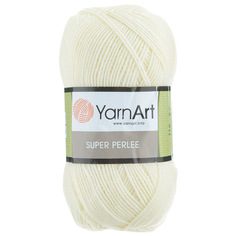 Пряжа YarnArt Super Perlee 100г, 400м, 100% акрил, 226 молочный, 5 мотков