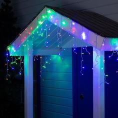 Luazon Lighting Гирлянда «Бахрома» 4 × 0.6 м, 180 LED, свечение мульти, 8 режимов, 220 В