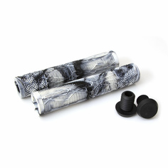 Ручки-грипсы С132 3-485 резиновые 168мм, пластик заглушки камуфляж черно-серый CLARKS