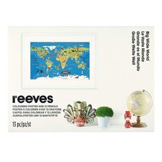 Набор Постер для раскрашивания - карта мира Reeves