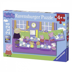 Пазл Ravensburger Свинка Пеппа в школе, 2х24 эл, R09099