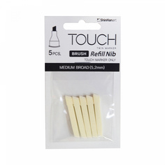 Набор перьев BROAD TIP medium скошенный наконечник 5шт Touch