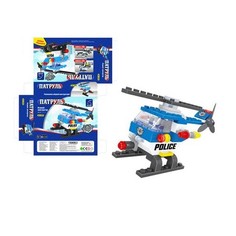 Конструктор Патруль - Полицейский вертолет, 68дет., 23310 Импортные товары