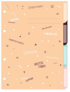 Комплект разделителей для тетради на кольцах А5 4 л COFFEE TIME 1 шт Альт