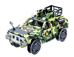 Конструктор 3D из пенокартона «Военный Внедорожник», 46 деталей Unicon
