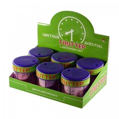 Глиттер для декора с дозатором №6, 60 грамм, красный (6 цветов) Альт 2-311/06