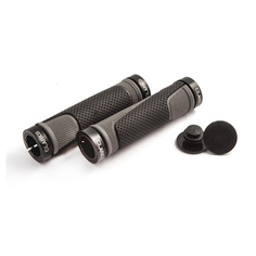 Ручки-грипсы велосипедные CLOG308 3-333 резин 2-х компон 130мм 2 фикс черно-серые CLARKS