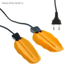 Сушилка для обуви LuazON LSO-06, 13 см, 12 Вт, индикатор, жёлтая