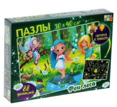 Пазлы светящиеся «Феи леса», 88 деталей Puzzle Time