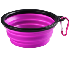 Миска Пушистое счастье Йога силиконовая 13х9х5.5 см, 350 мл, фиолетовая