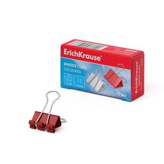 Зажимы для бумаг ErichKrause 15мм цветной (всего 12 шт. коробка 12 шт.) (25088)