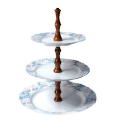 Этажерка 3-х ярусная Thun "Роза /Голубая роза /платина" / 232353