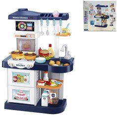 Игровой набор 36R-WD Кухня с водичкой, паром, подсветкой и аксесс. 52.5x29x75 см, в кор. No Brand