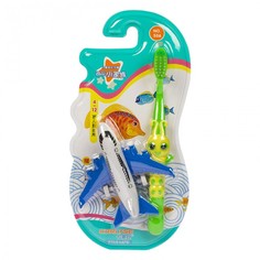 Детская зубная щетка Corlyse kids Car NO.306 с игрушкой