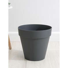 Цветочное кашпо IDIland со вставкой tarragon 9073801 14 л серый 1 шт.