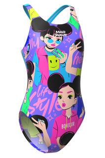 Юниорский купальник спортивный Afra Junior V3 Mad Wave