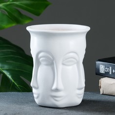 Цветочное кашпо Хорошие сувениры Аделия 7353360 1 л белый 1 шт.