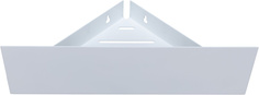 Полка Aquanet Магнум 28x28 белая матовая угловая
