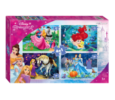 Пазл 4 в 1 «Принцессы Disney» Step Puzzle