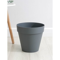 Цветочное кашпо IDIland со вставкой tarragon 9073798 10 л серый 1 шт.