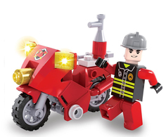 Конструктор Пожарные «Пожарный байк», 26 деталей Unicon