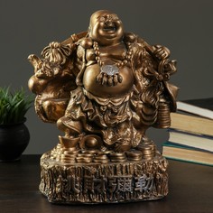 Фигура "Хотей большой" бронза 30х20х37см Хорошие сувениры