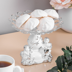 Фруктовница-конфетница Мерси Белая Bogacho