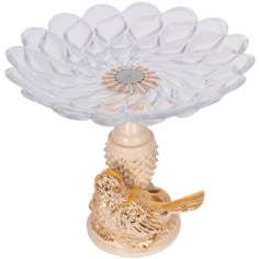 Фруктовница-конфетница Птичка Терра сонг Айвори Bogacho