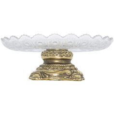 Фруктовница-конфетница Флора Бронза Bogacho