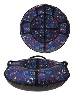 Тюбинг X-Match Люкс Звезды синие 100 см, 582382