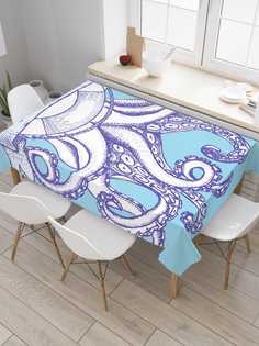 Скатерть прямоугольная JoyArty "Морской вояж" из сатена, 120x145 см