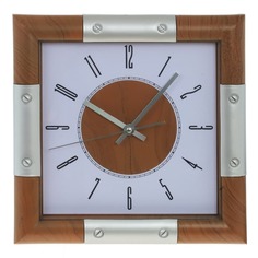 Часы настенные декоративные, L31 W4 H31 см, (1xАА не прилаг.) No Brand