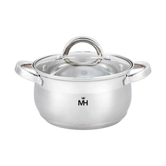 Кастрюли (наборы кастрюль) MERCURY КАСТРЮЛЯ MC-1625 BELLY 2,3Л,18*10СМ