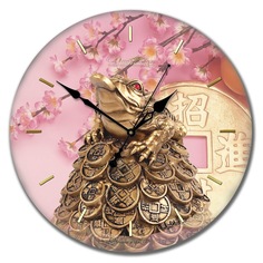 Династия Настенные часы из стекла 01-008 "Богатство"