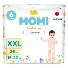 Подгузники-трусики детские Momi 15-20 кг размер 6 XXL 26шт Comfort Care