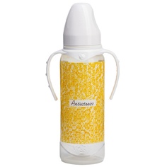 Бутылочка для кормления Antistress, 250 мл цилиндр, с ручками Mum&Baby