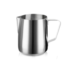 KA-LATT-02 Питчер-молочник из нержавеющей стали, цвет серебристый, 350ml, 7,5х6,5х9,3 см Kitchen Angel