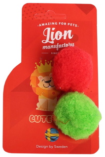 Игрушка для кошек Lion Manufactory Шарик-помпон 2 шт