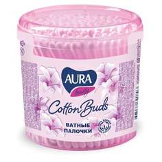 Ватные палочки AURA, пластиковый стакан, арт. 127814, 200шт. х 5 уп.