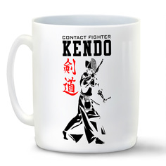 Кружка CoolPodarok Contact fighter kendo Кендо