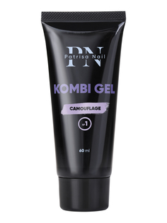 Гель для наращивания и моделирования ногтей Patrisa Nail Kombi Gel №1 цветной, 60 мл