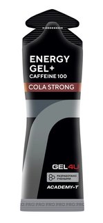 Гель энергетический GEL4U, Energy Gel + Caffeine 100, 20х60мл (Кола)