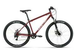 Горный велосипед Forward Sporting 27.5 2.3 D, год 2022, ростовка 17, Красный-Серебристый