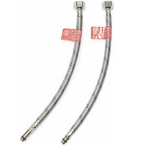 Гибкая подводка для смесителя Overcon в оплетке M10х1/2" г/ш 120 см пара