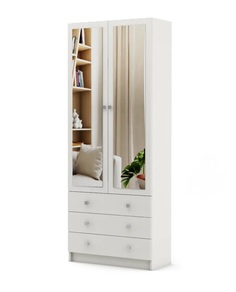 Шкаф МФ Владимир бельевой Бостон-11 Белое дерево