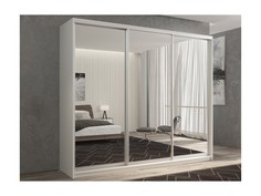 Шкаф-купе 3-х дверный Кааппи 1 Белый Бриллиант 240х60х230 см Рв мебель