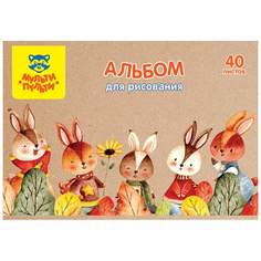 Альбом для рисования Мульти-Пульти 335603, A4, 40 листов, 100 г/м2, 5 штук