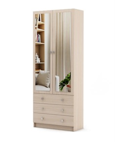 Шкаф МФ Владимир бельевой Бостон-11 Дуб молочный