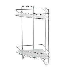Полка для ванной Swensa 2-ярусная угловая 23x23x43 см SWR-072 1200154